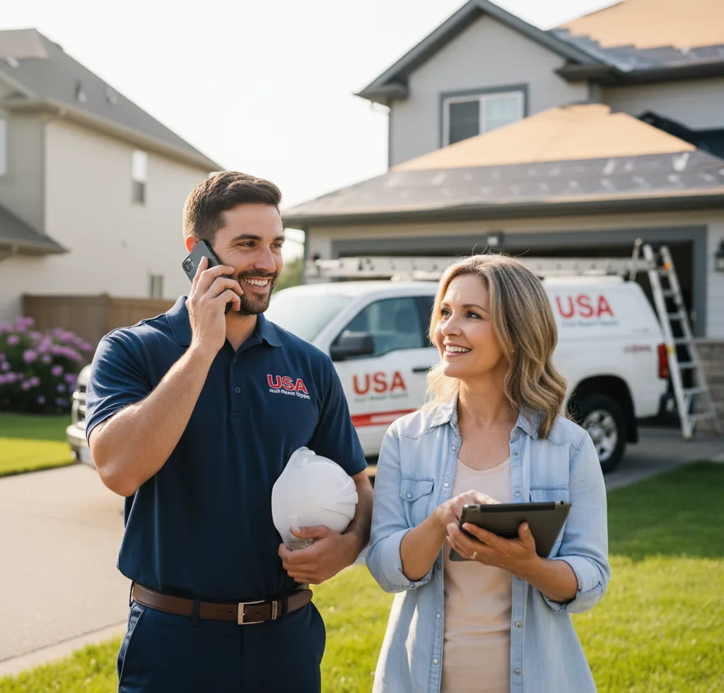 USA Roof Repair Experts customer support in Verdunville